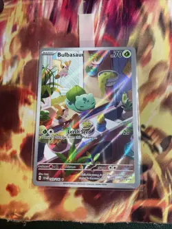 Bulbasaur Stellar Crown Holo Illustration Rare Card 143/142 Sv07 - Image 1