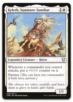 Keleth, Sunmane Familiar #28 (NM) Commander Legends CMR Magic MTG - Image 1