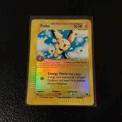 REVERSE HOLO Pichu 022/165 Expedition Base Set Holo Rare Pokemon TCG Card - Image 1
