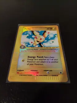 REVERSE HOLO Pichu 022/165 Expedition Base Set Holo Rare Pokemon TCG Card - Image 2