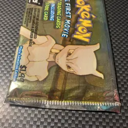 Pokemon Cards TCG Topps The First Movie Black Logo New Sealed Booster Pack - Image 4