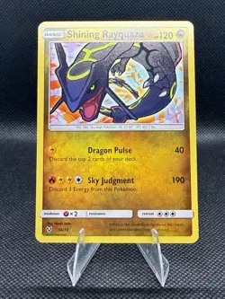 Pokemon TCG Shining Rayquaza Card Legends 56/73 Shiny Holo Rare - Image 1