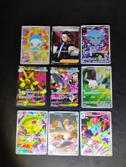 Full Art Pokemon Cards Near Mint Lot Of 9 - Image 1