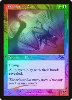 Wandering Eye FOIL Nemesis NM Blue Common MAGIC THE GATHERING CARD ABUGames - Image 1