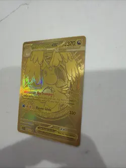 Mega Dragonite EX Gold Full Art Holo Pokemon Card 370 HP 295/217 - Image 2