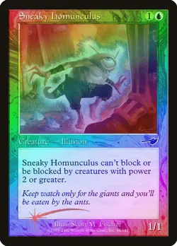 Sneaky Homunculus FOIL Nemesis NM Blue Common MAGIC GATHERING CARD ABUGames - Image 1