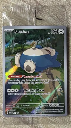 Sealed Snorlax 051 Sv: Scarlet & Violet Promo Card Holo - Image 1