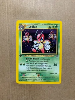 1st Edition Ledian 39/111 Neo Genesis - Uncommon Pokemon Card - NM/Mint - Image 1