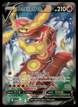 Pokemon Cards Centiskorch V 179/189 Darkness Ablaze Ultra Rare NM - Image 1