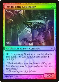 Trespassing Souleater FOIL New Phyrexia NM Artifact Common MAGIC CARD ABUGames - Image 1