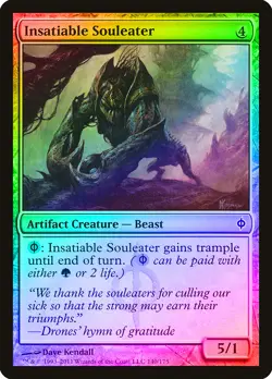 Insatiable Souleater FOIL New Phyrexia NM Artifact Common MAGIC CARD ABUGames - Image 1