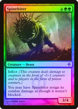 Spinebiter FOIL New Phyrexia NM Green Uncommon MAGIC GATHERING CARD ABUGames - Image 1