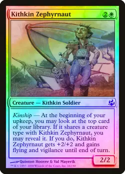 Kithkin Zephyrnaut FOIL Morningtide NM White Common MAGIC MTG CARD ABUGames - Image 1