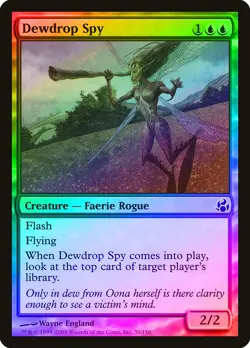 Dewdrop Spy FOIL Morningtide NM Blue Common MAGIC THE GATHERING CARD ABUGames - Image 1