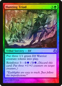 Hunting Triad FOIL Morningtide NM Green Uncommon MAGIC GATHERING CARD ABUGames - Image 1