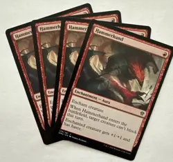 x4 Hammerhand DMU MTG 129/281 COMMON M/NM 4x - Image 1