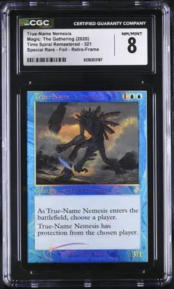 TRUE-NAME NEMESIS Time Spiral Remastered Foil CGC 8 MTG [Nostalgium] - Image 1