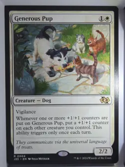 Generous Pup - R4 - MTG - Foundations Jumpstart (J25) - Image 1