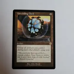 Magic The Gathering Unwinding Clock Brothers' War Rare Artifact 2022 EN Bierek - Image 1
