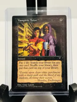Magic The Gathering Vampiric Tutor Visions Regular MTG - Image 1
