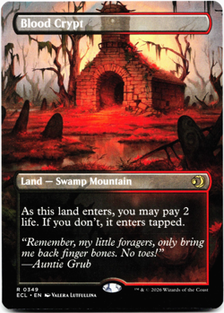 Blood Crypt (Borderless) - [Lorwyn Eclipsed] MTG ECL 0349 - Shock Land 💀🔥 - Image 1