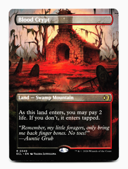Blood Crypt (Borderless) - [Lorwyn Eclipsed] MTG ECL 0349 - Shock Land 💀🔥 - Image 3