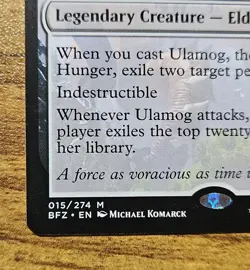 Ulamog, Ceaseless Hunger - Mythic NM - MTG Eldrazi BFZ - Regular - ⚔B&B - Image 4