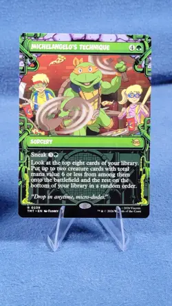 Michelangelo's Technique - Showcase - Teenage Mutant Ninja Turtles - MTG 239 * - Image 1
