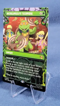 Michelangelo's Technique - Showcase - Teenage Mutant Ninja Turtles - MTG 239 * - Image 4