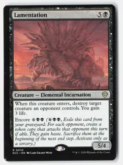 Lamentation R Normal Commander: Lorwyn Eclipsed 10 NM Miscut - Image 1
