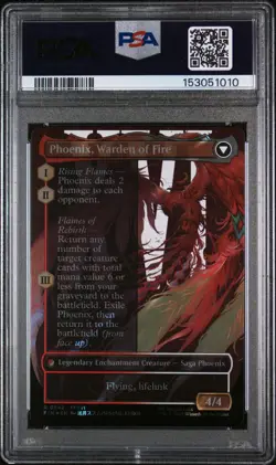 MTG FINAL FANTASY JOSHUA PHOENIX'S DOMINANT BORDERLESS SURGE FOIL #0542 PSA 10 - Image 2