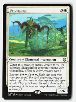 Belonging 5 Commander: Lorwyn Eclipsed Miscut Magic: The Gathering NM - Image 1