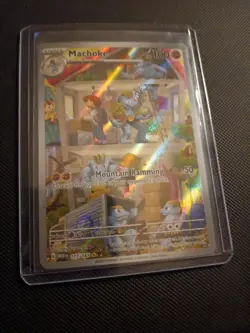Machoke Scarlet & Violet 151 Illustration Rare English Pokemon TCG Card - Image 1