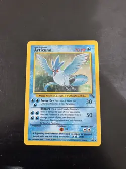 Pokemon TCG Articuno Holo Rare Card 2/62 Base Set Fossil 1999 HP - Image 1