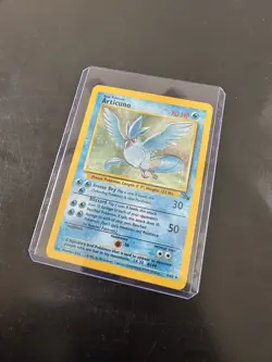 Pokemon TCG Articuno Holo Rare Card 2/62 Base Set Fossil 1999 HP - Image 3