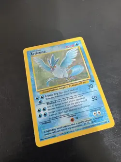 Pokemon TCG Articuno Holo Rare Card 2/62 Base Set Fossil 1999 HP - Image 5