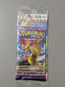 2012 Pokemon Black & White Dark Explorers Booster Pack Sealed Blister - ITALIAN - Image 1