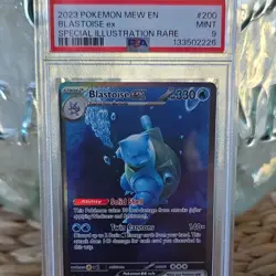 Pokemon Blastoise ex 200/165 Scarlet & Violet 151 Holo PSA 9 Special Illustrati… - Image 1