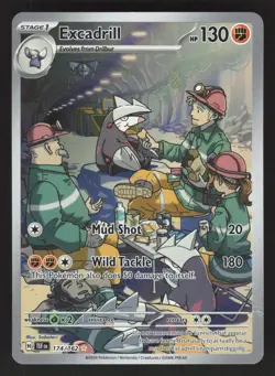 Excadrill 174/162 Pokemon TCG SV05: Temporal Forces NM/VLP - Image 1