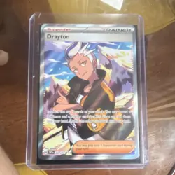 Pokemon Drayton Full Art Trainer Ultra Rare Holo SV08 Surging Sparks 213/162 - Image 1