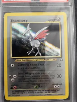Pokemon TCG P.M. Neo Genesis Skarmory Holo Rare 13/111 PSA 5 - Image 3