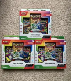 Pokemon First Partner Illustration Collection Series 1 New/Sealed (Lot of 3) - Image 1