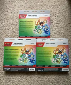 Pokemon First Partner Illustration Collection Series 1 New/Sealed (Lot of 3) - Image 2