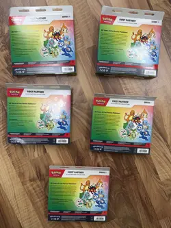 Lot of 5 - Pokemon CCG First Partner Series 1 Illustration Collection In Hand - Image 2