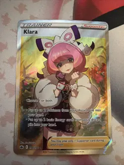 Pokemon SWSH Chilling Reign Klara 194/198 Ultra Rare Full Art *Read Description - Image 1