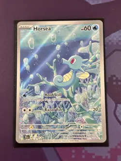 Pokemon TCG Horsea 67/64 Shrouded Fable Illustration Rare English Near Mint NM - Image 1