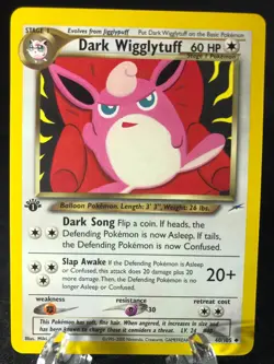 Dark Wigglytuff 40/105 Neo Destiny 1st EDITION Pokemon TCG WotC NM Never Played! - Image 1
