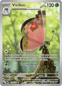 Vivillon 193/191 Surging Sparks Illustration Rare Full Art Pokemon - Image 1