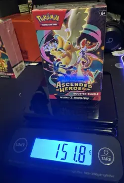 151.8 VERY HEAVY! -Pokemon TCG Ascended Heroes Booster Bundle-Possible GOD PACK - Image 1
