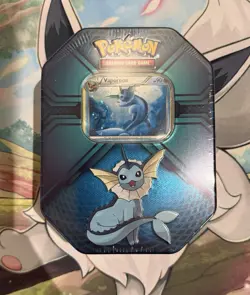 Pokemon TCG XY Triple Effect Tin Sealed Vaporeon Ancient Origins Roaring Skies - Image 1